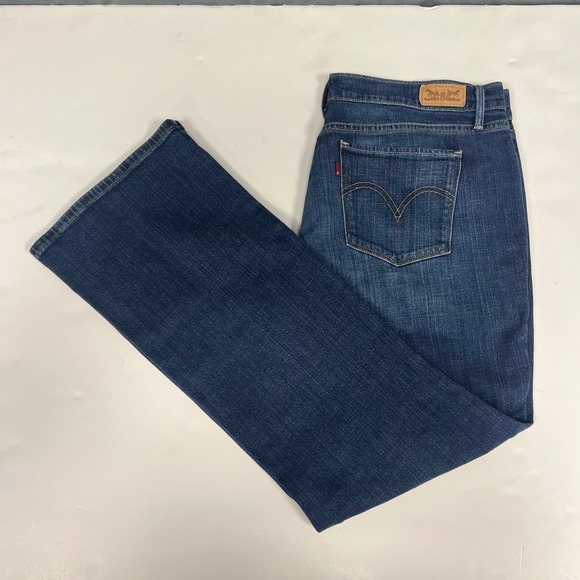 Levis 515 Bootcut Jeans‎ Dark Wash Denim Classic Style Women's Size 16 - Picture 1 of 12